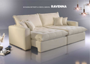 Sofá Retrátil e Reclinável Ravenna Tecido linho Na Cor Bege 2.20m x 1.60m